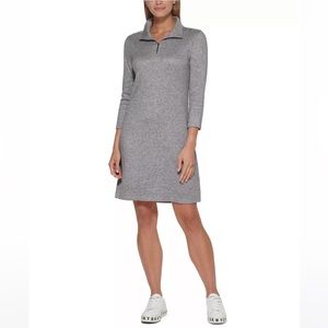 NWOT DKNY Mock Neck Sweater Dress | zip-up sweater dress
